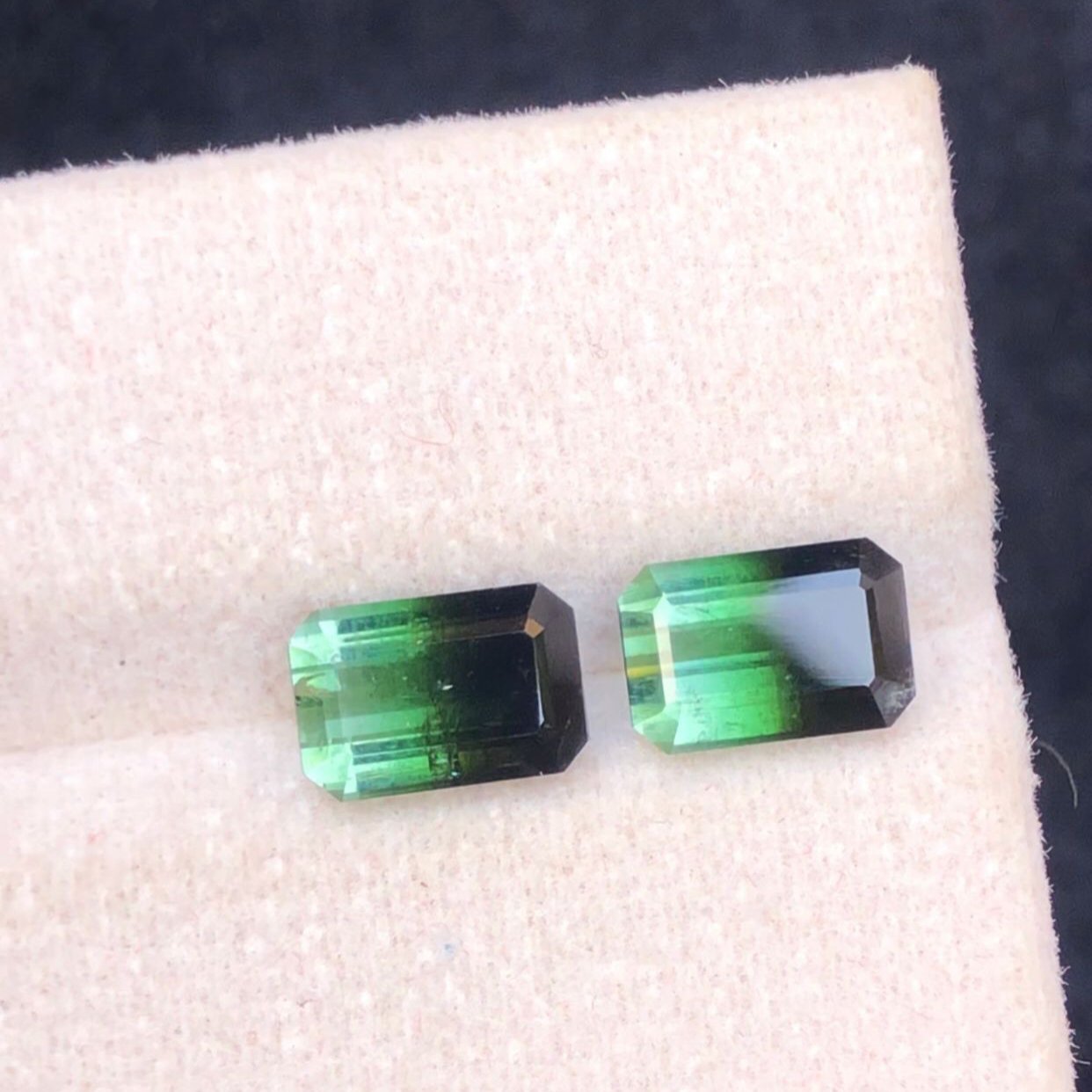 Bicolor tourmaline Pair stone Available