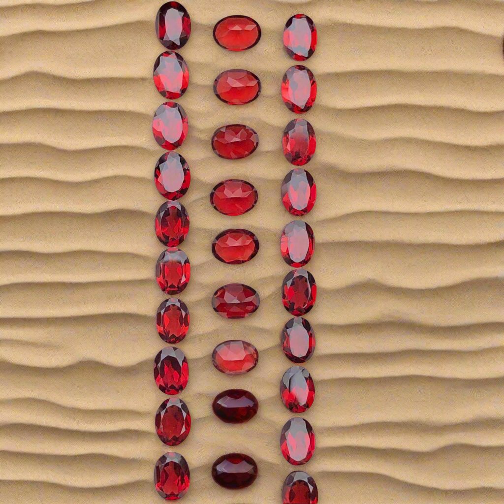 Garnet stones lot