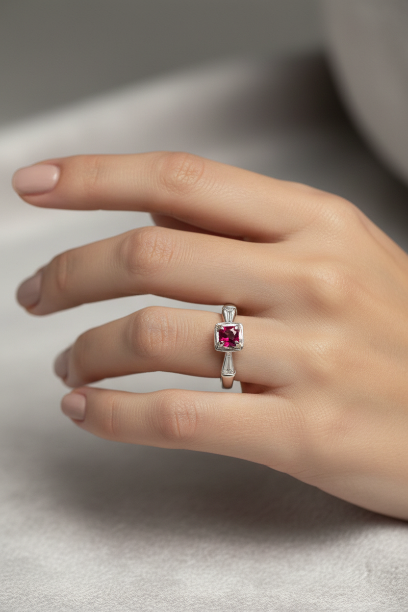 💍 Natural Garnet Rings for Men