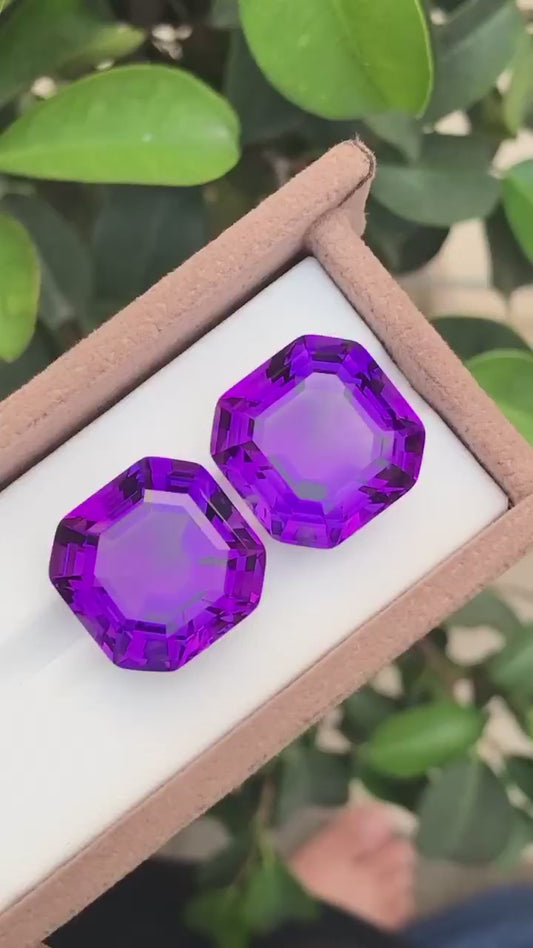 Beautiful natural amythset pairs available
